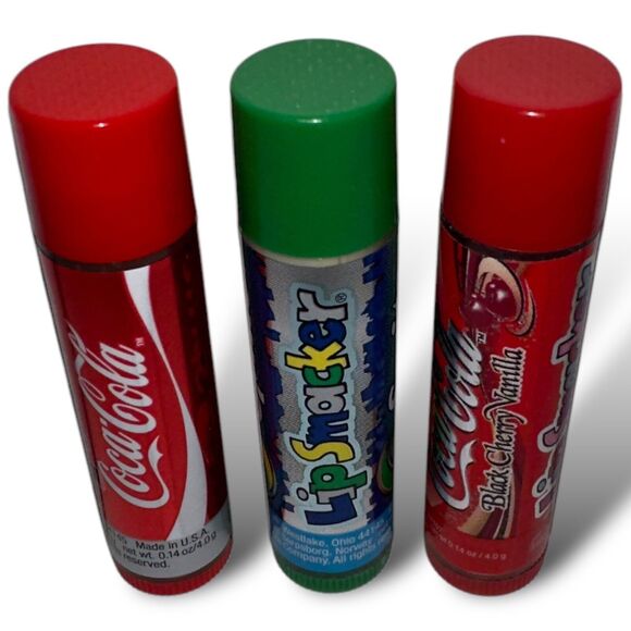 Bonne Bell Lip Smackers Coca Cola Black Cherry Vanilla, Original, Sprite 3 pc - Picture 3 of 7